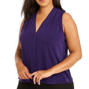 Calvin Klein Plus Size Sleeveless VNeck Top 3X NWT